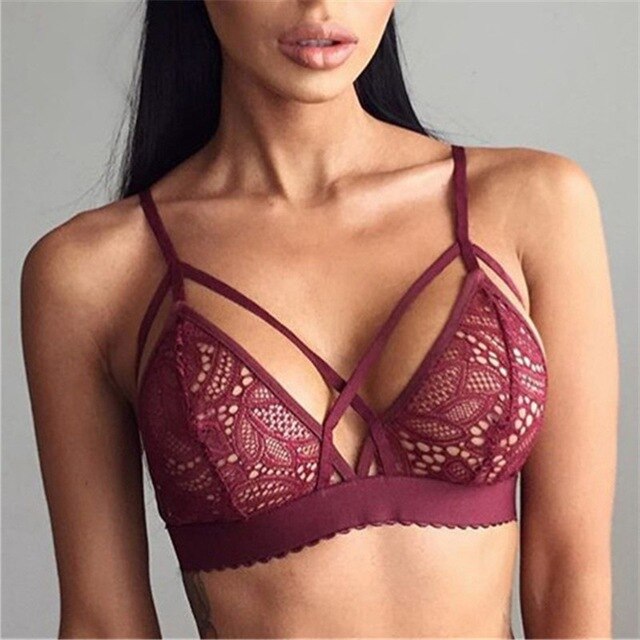 Floral Sheer Lace Bra