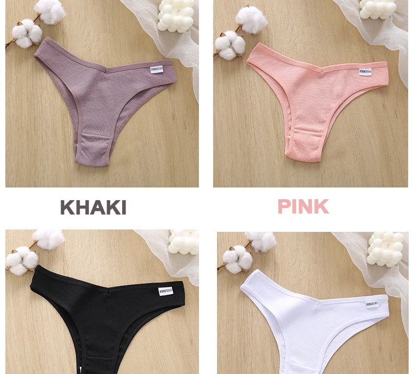 5PCS/Set Cotton Lingerie Panties