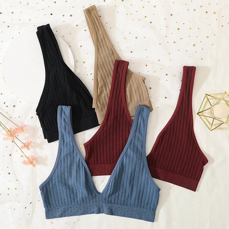 Deep V-neck Push-Up Bras