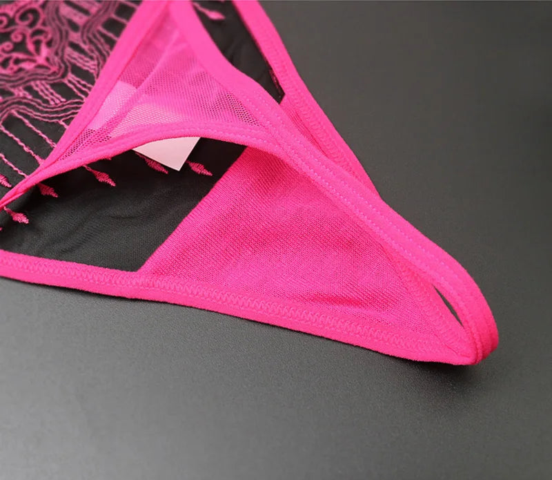 Sexy Lace Floral Thong Ladies