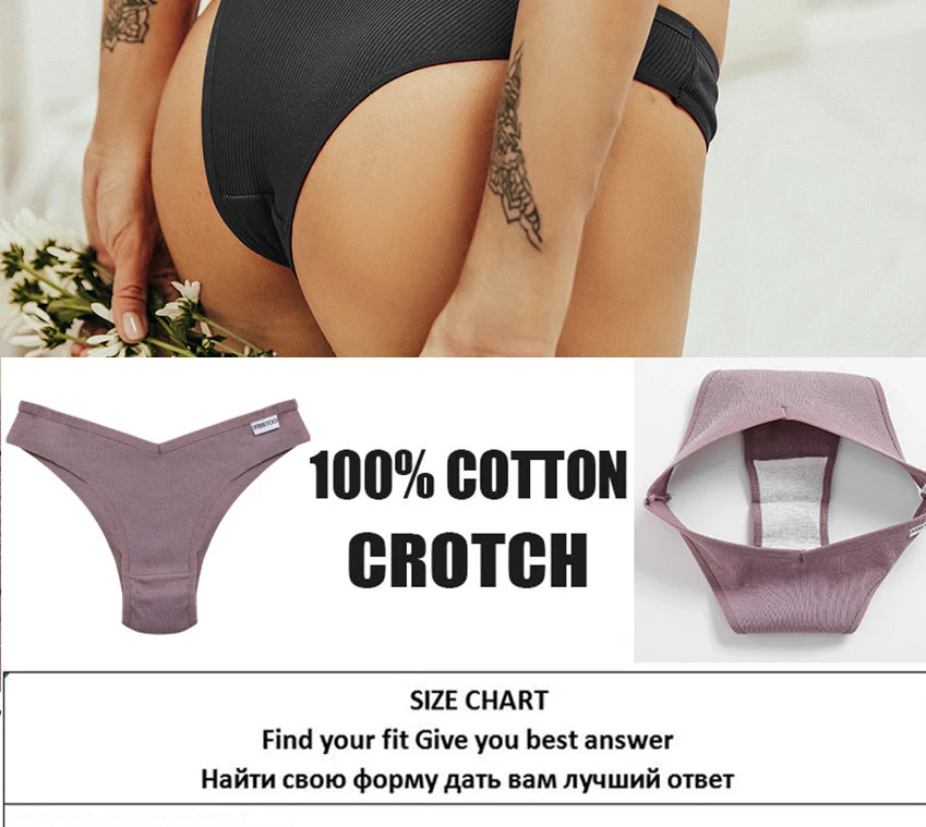 5PCS/Set Cotton Lingerie Panties