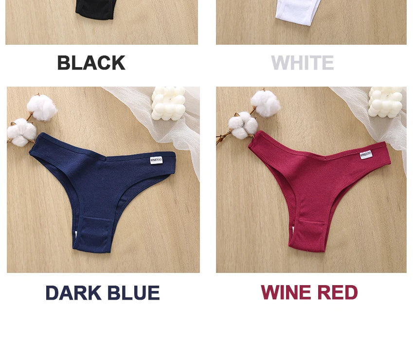 5PCS/Set Cotton Lingerie Panties