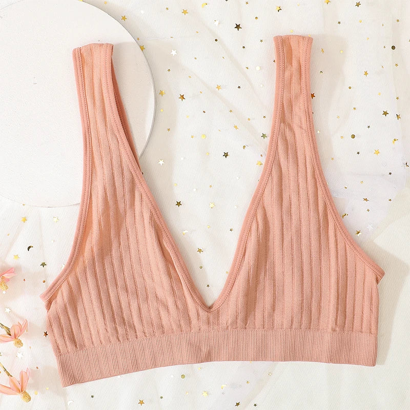 Deep V-neck Push-Up Bras