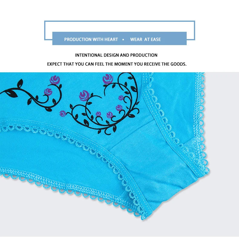 Women's cotton panties Girl Briefs