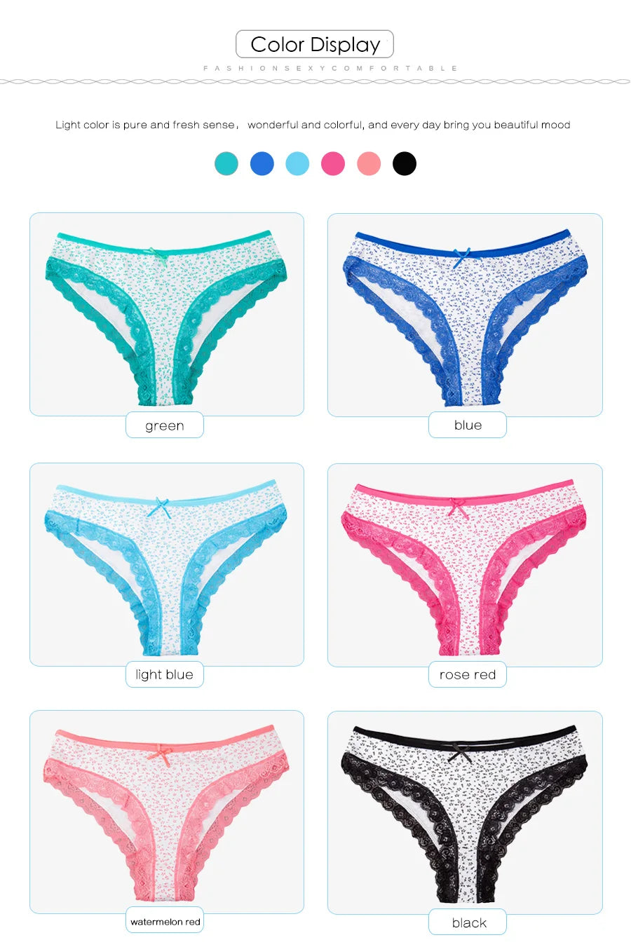 Women's cotton panties Girl Briefs