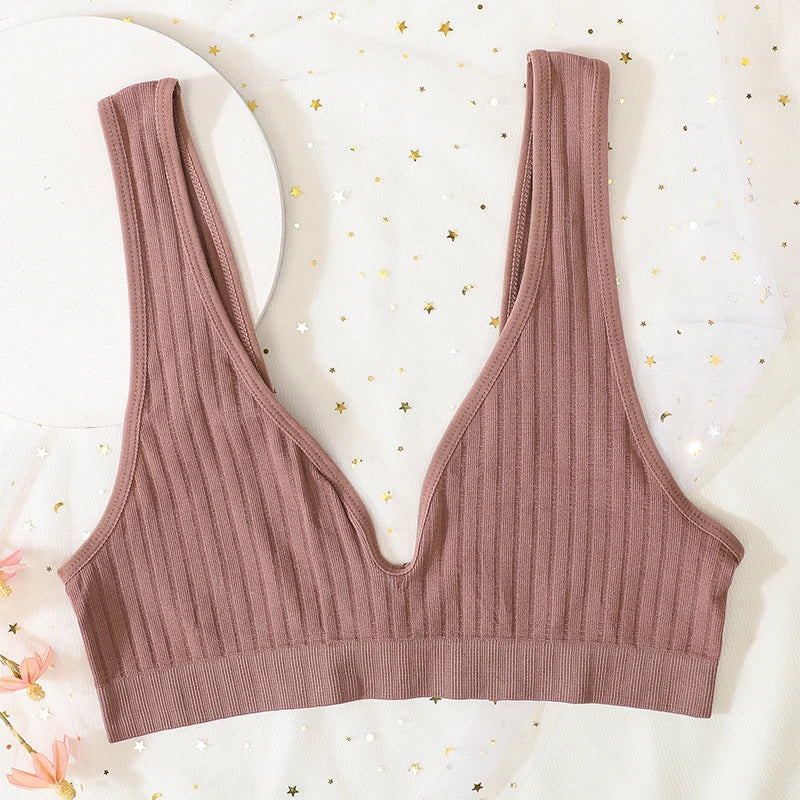 Deep V-neck Push-Up Bras