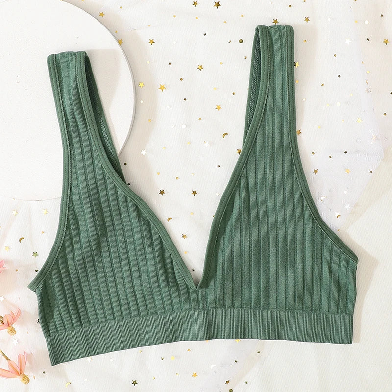Deep V-neck Push-Up Bras