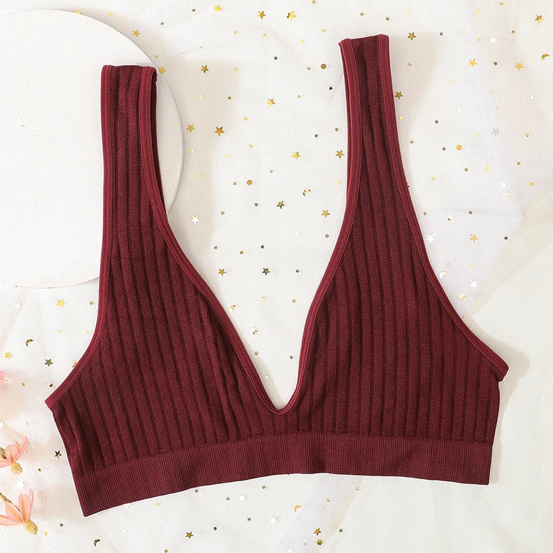 Deep V-neck Push-Up Bras