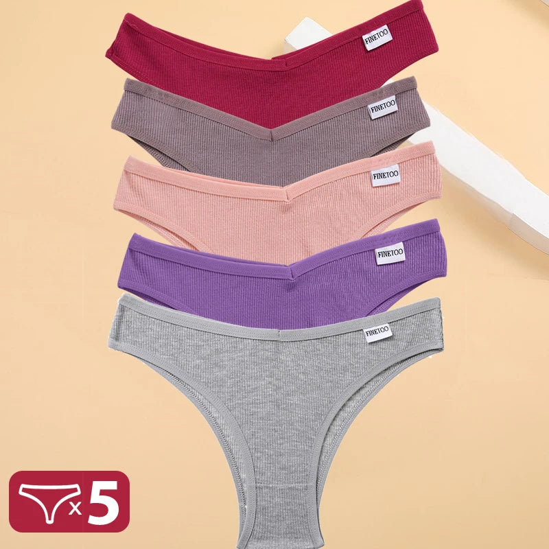 5PCS/Set Cotton Lingerie Panties