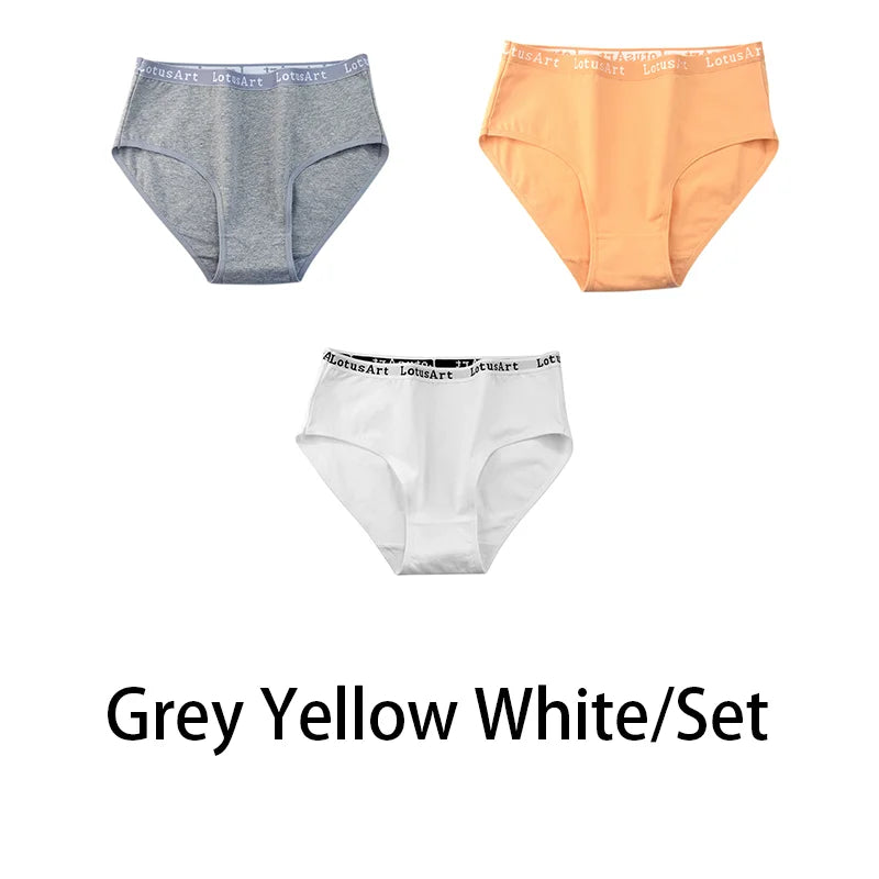 3PCS/Set Women Cotton Solid