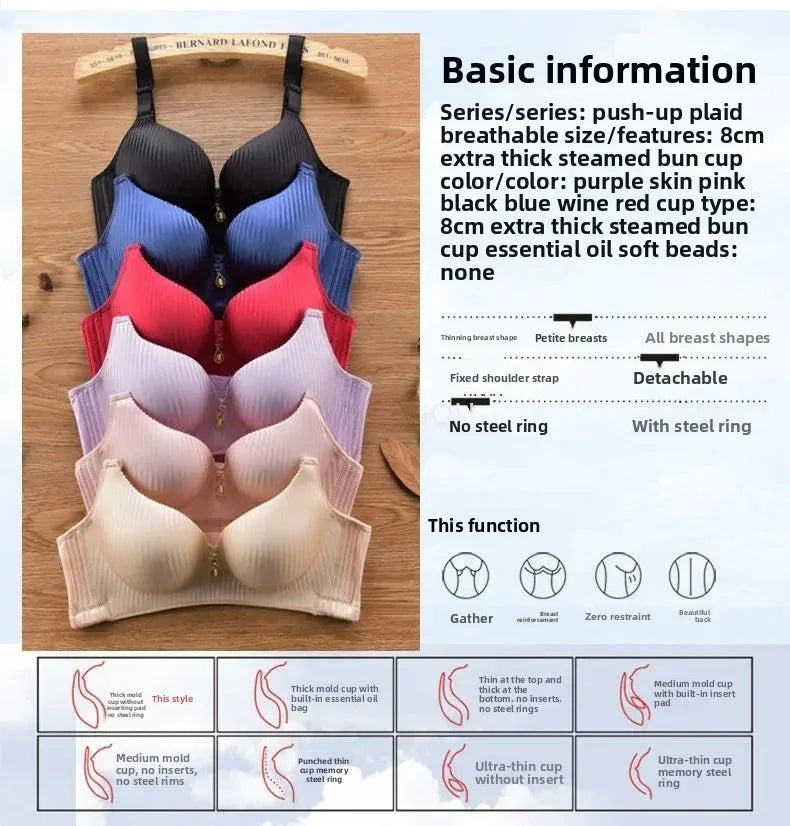 Sexy Wireless Push Up Bra No
