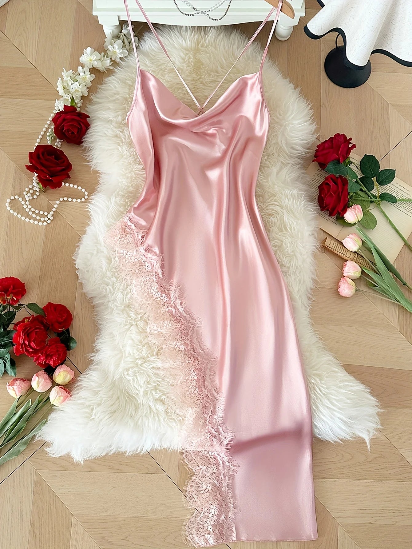 Sexy Lace Patchwork Pajamas
