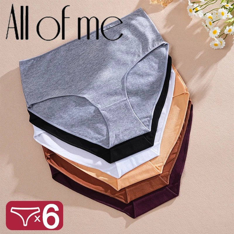 6Pcs/Set Cotton Panties Women
