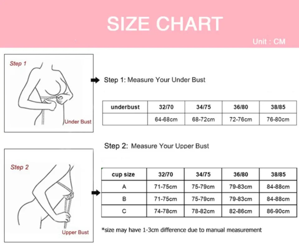 Wireless Push Up Bra for Small