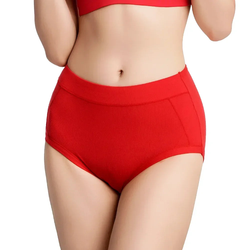 3Pcs Women's Cotton High Waist