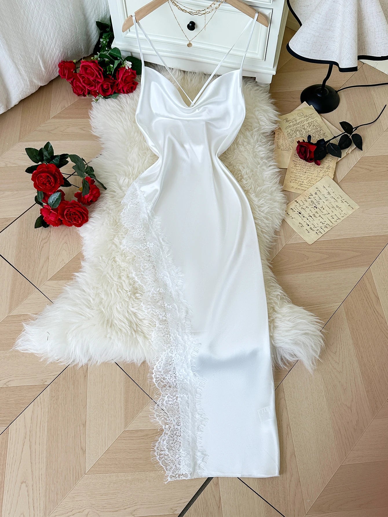 Sexy Lace Patchwork Pajamas