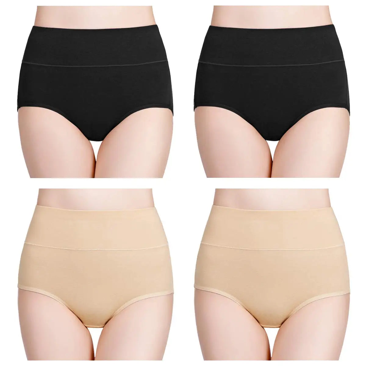 4Pcs High Waisted Underwear