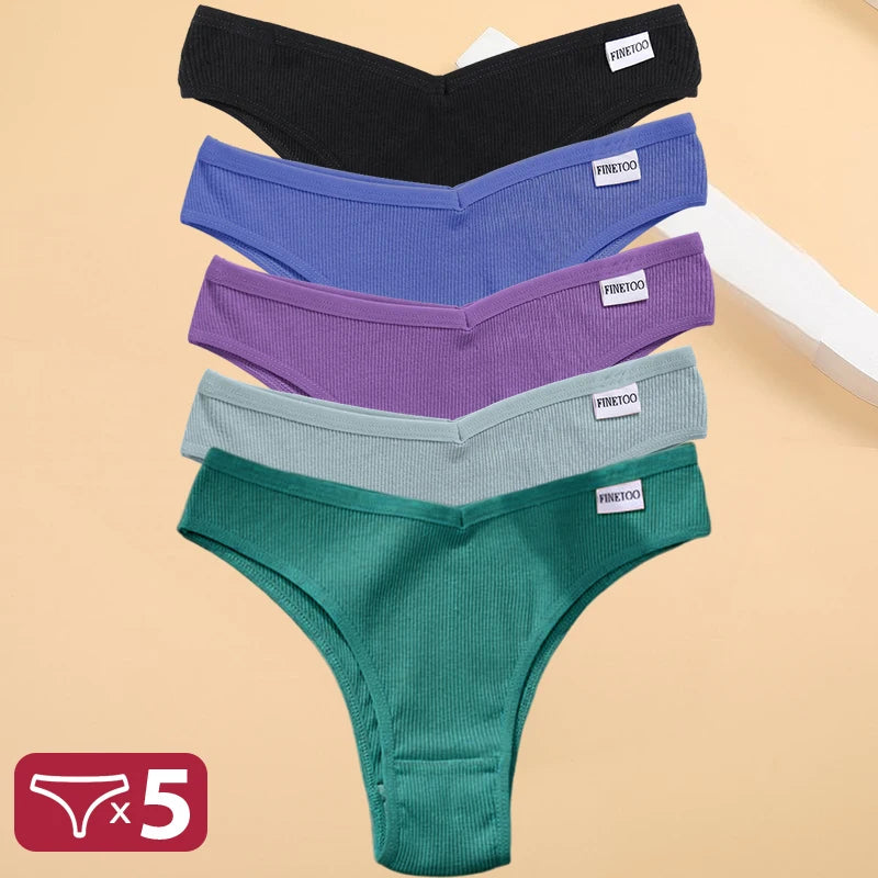 5PCS/Set Cotton Lingerie Panties
