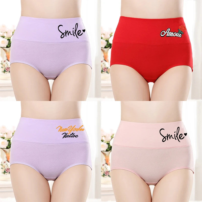 4PCS/set Plus Size Underwear