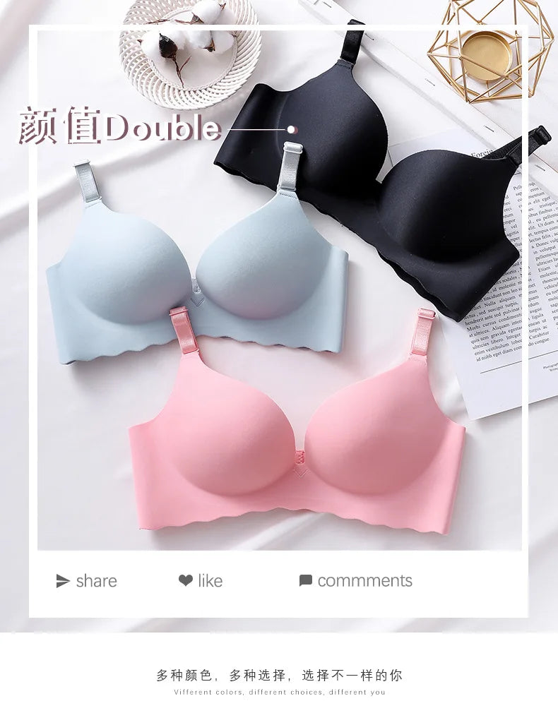 Sexy Push Up Bra Corset Wireless