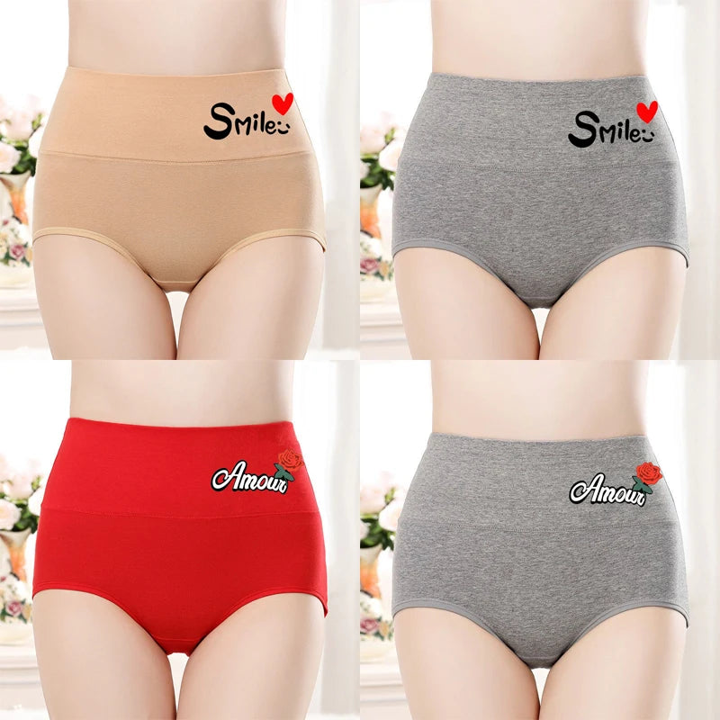 4PCS/set Plus Size Underwear