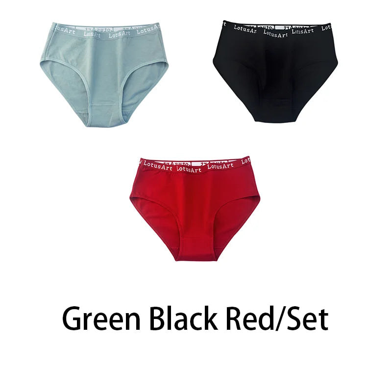 3PCS/Set Women Cotton Solid