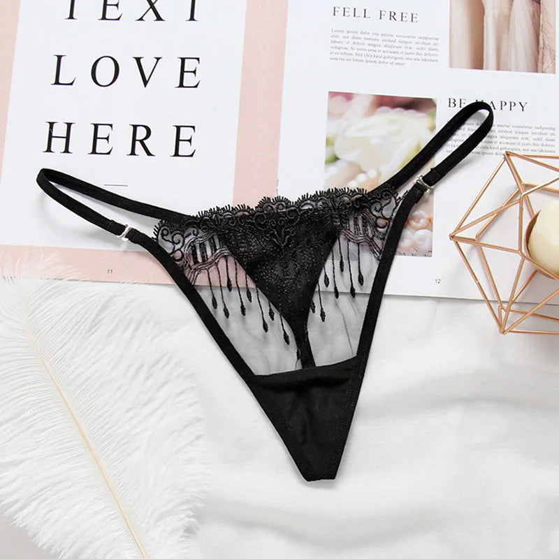 Sexy Lace Floral Thong Ladies