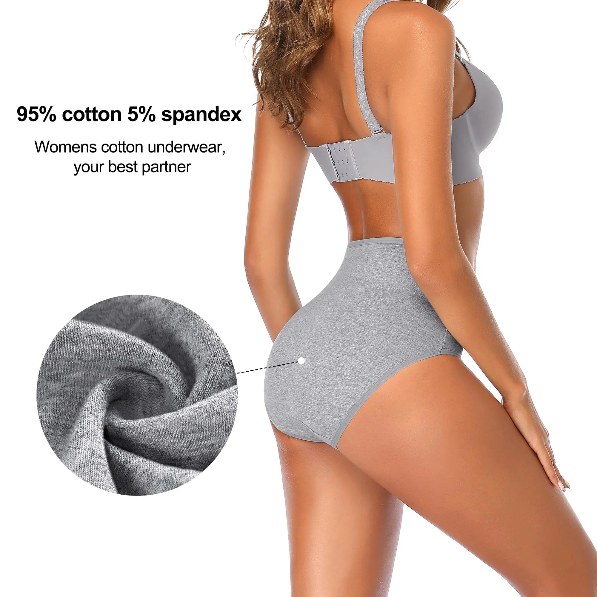 4Pcs High Waisted Underwear