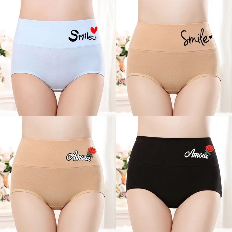 4PCS/set Plus Size Underwear