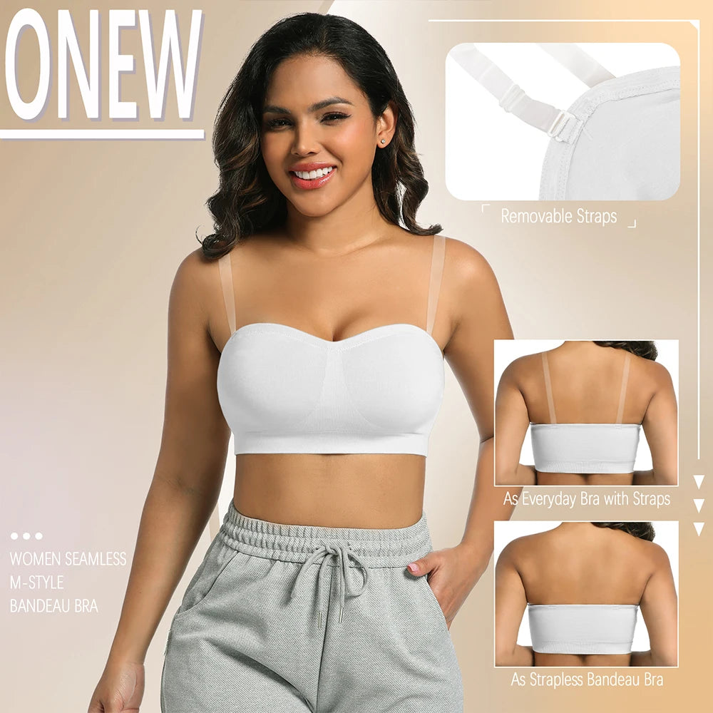 Strapless Invisible M-shaped Bra