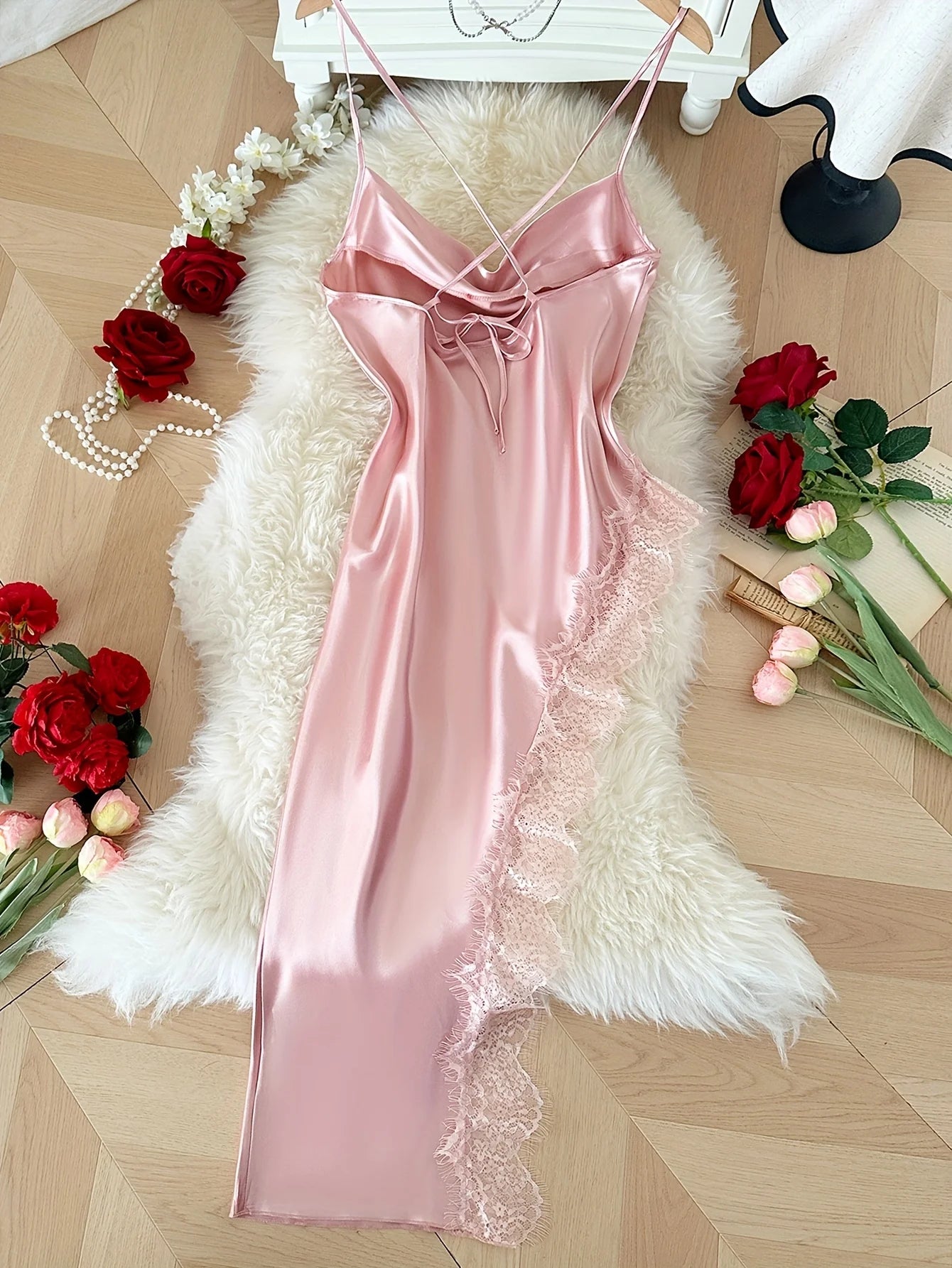Sexy Lace Patchwork Pajamas