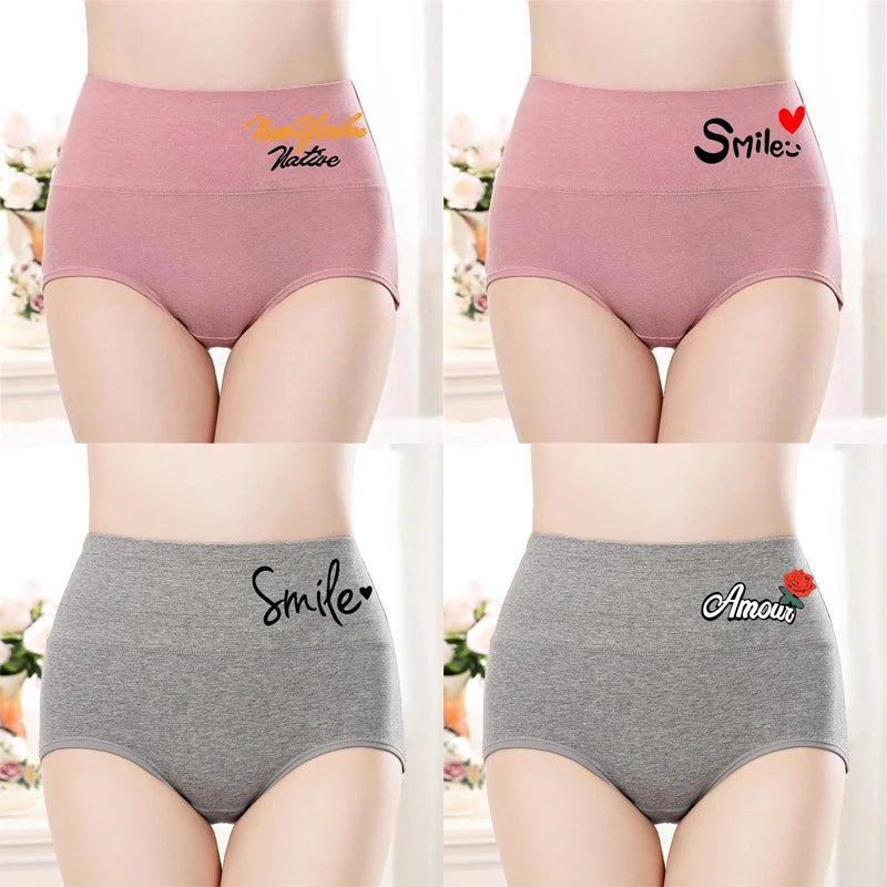 4PCS/set Plus Size Underwear