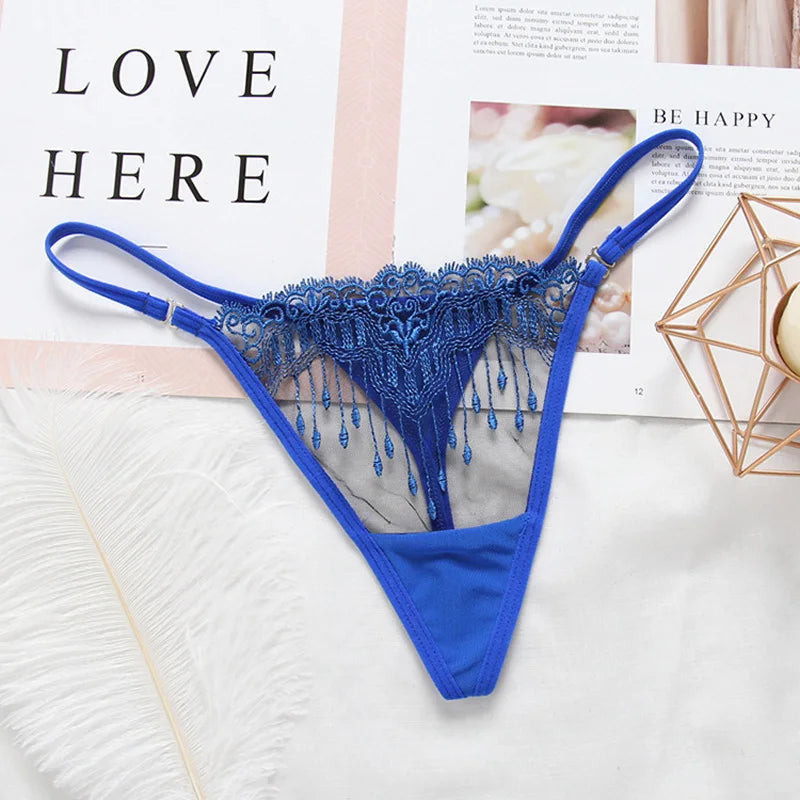 Sexy Lace Floral Thong Ladies