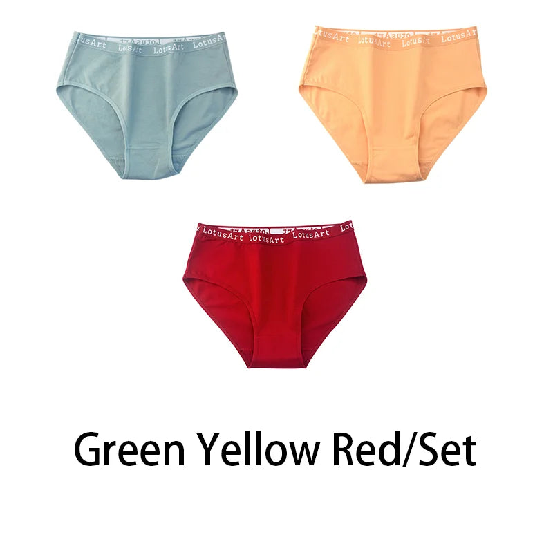 3PCS/Set Women Cotton Solid