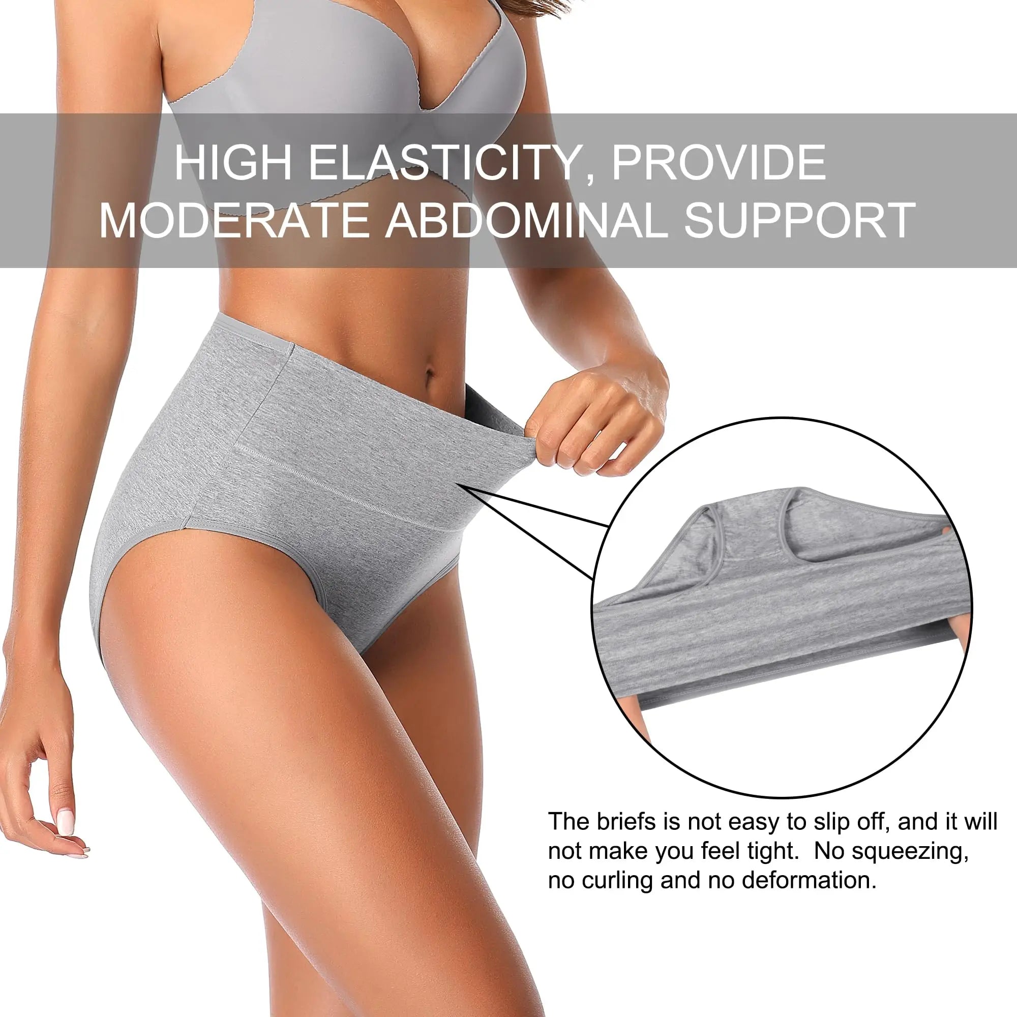 4Pcs High Waisted Underwear