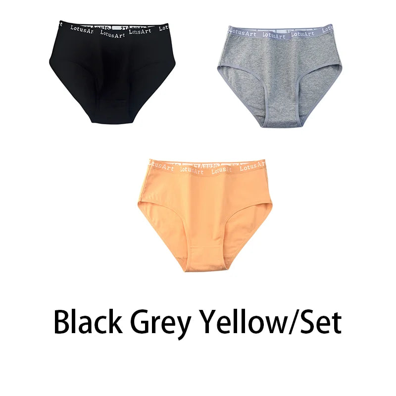 3PCS/Set Women Cotton Solid