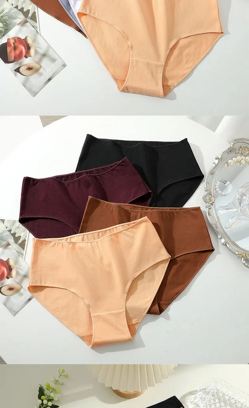 4Pcs/Set Comfort Cotton Panties