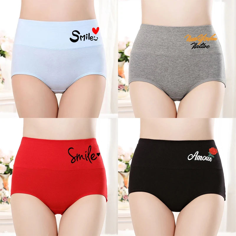 4PCS/set Plus Size Underwear