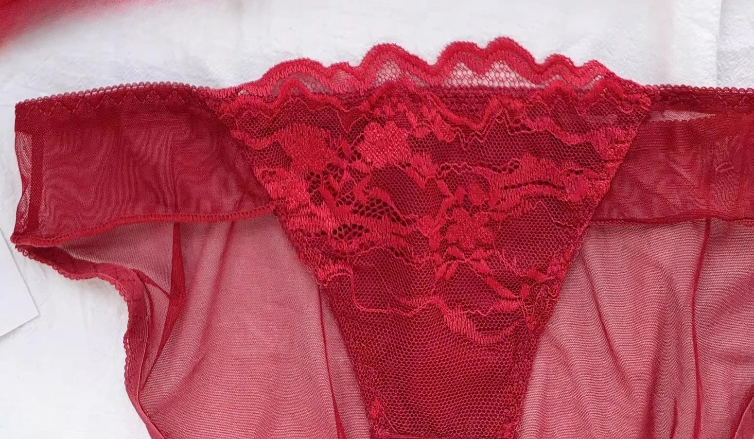 Cute Red Bra and Panty Set