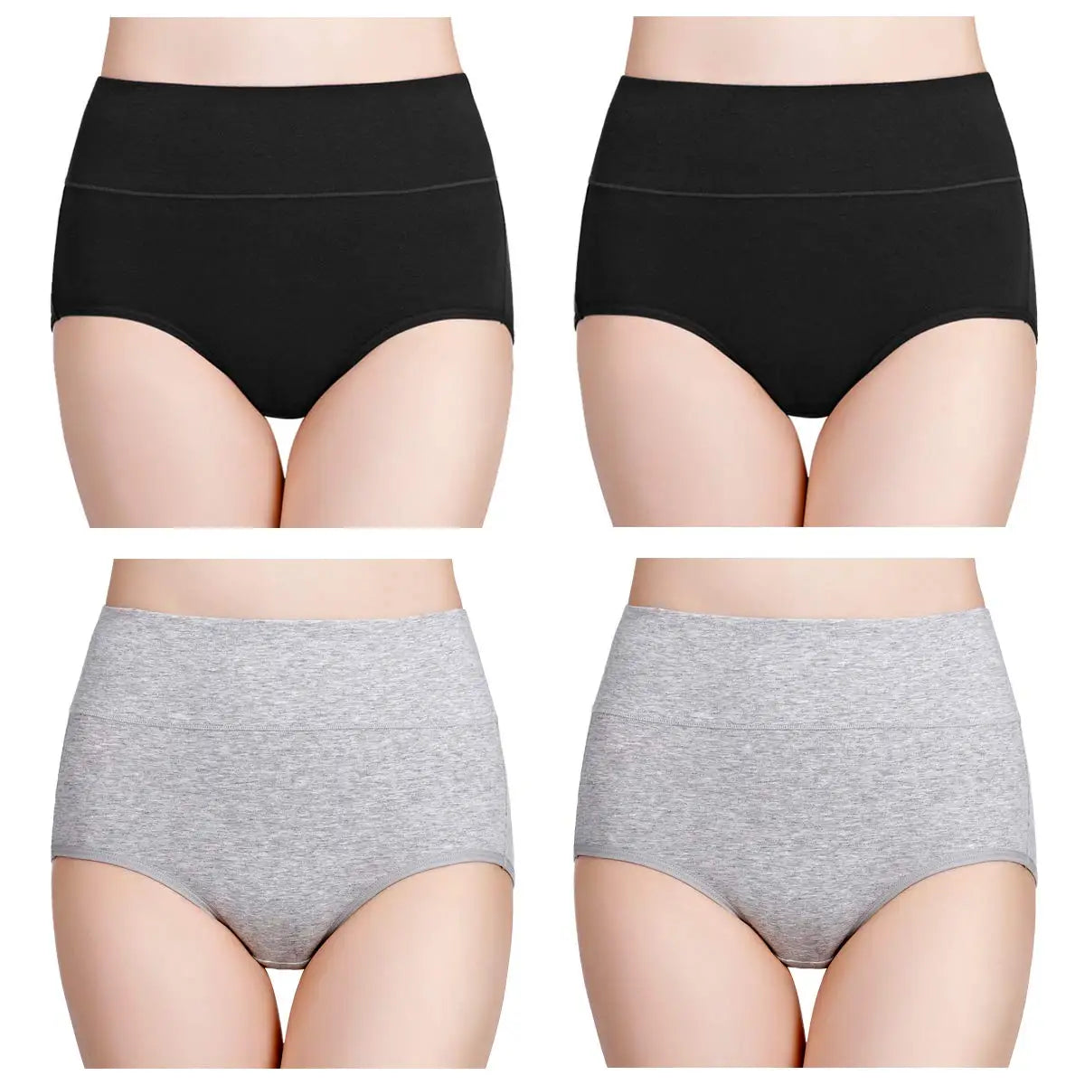4Pcs High Waisted Underwear