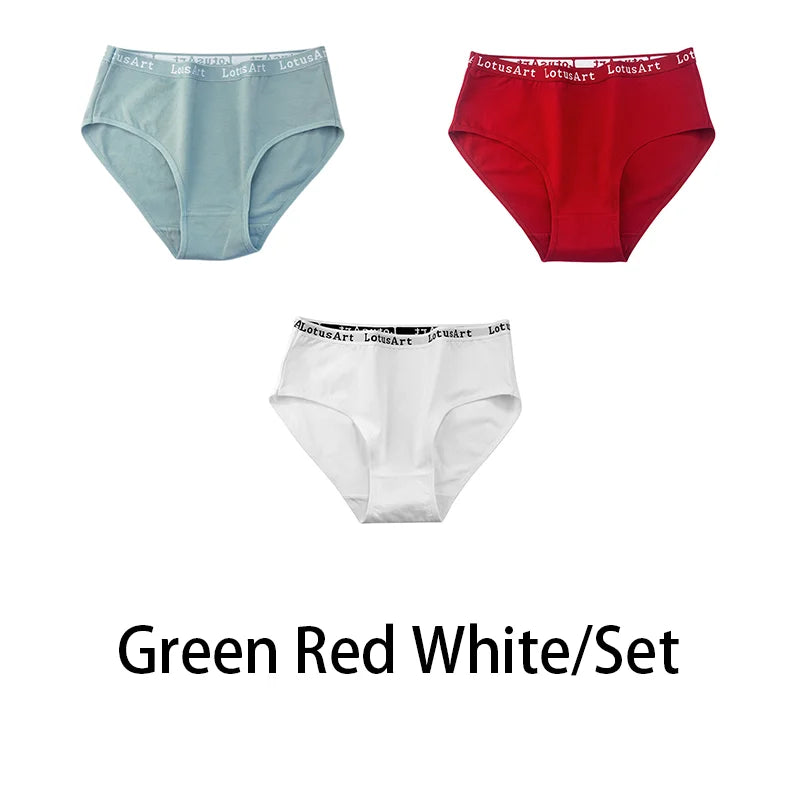 3PCS/Set Women Cotton Solid