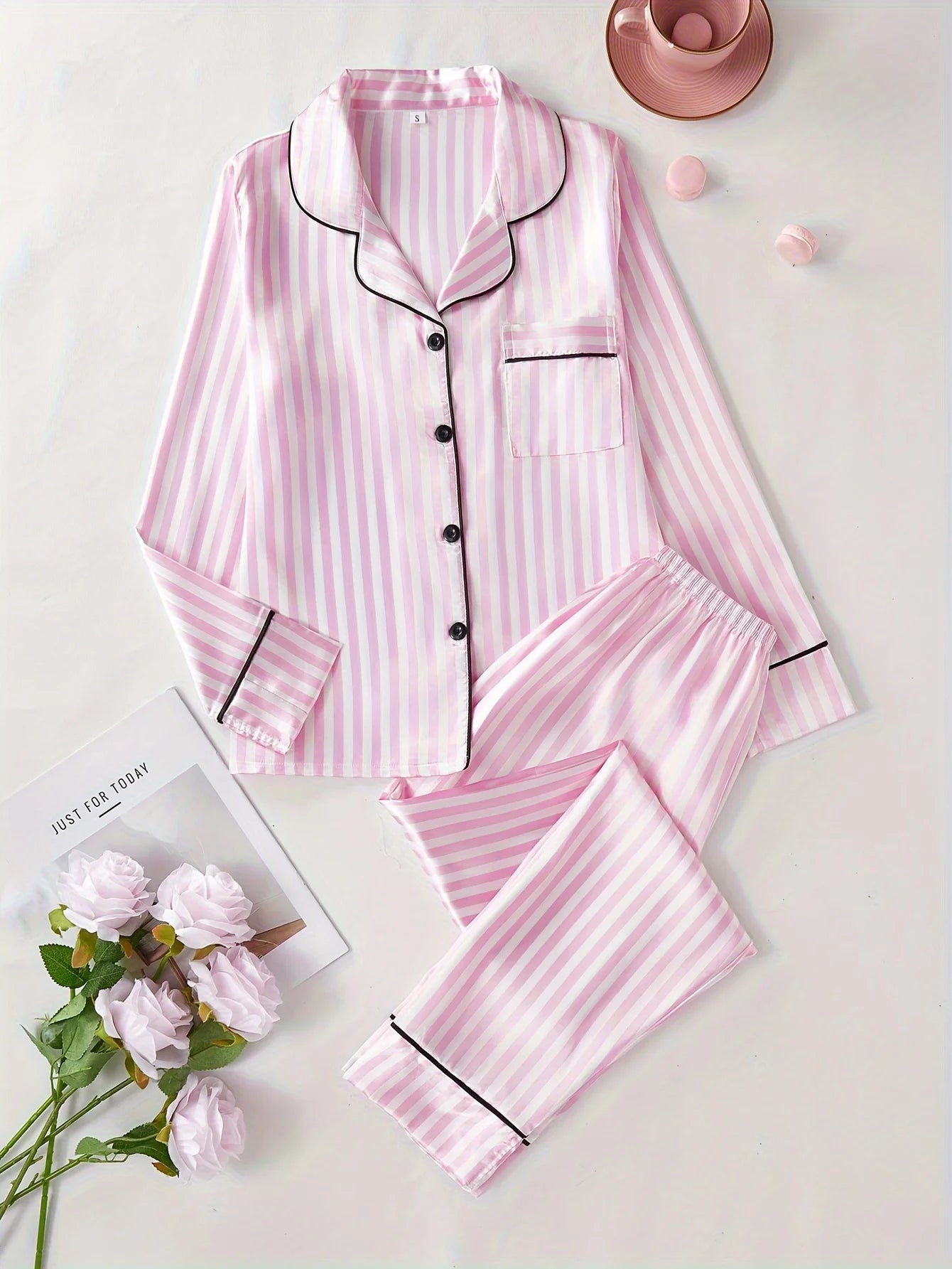 Autumn Winter Striped Pajamas
