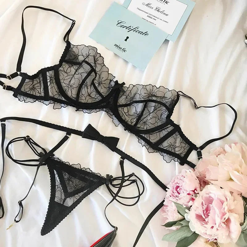 Sexy Lace Lingerie Set Women's
