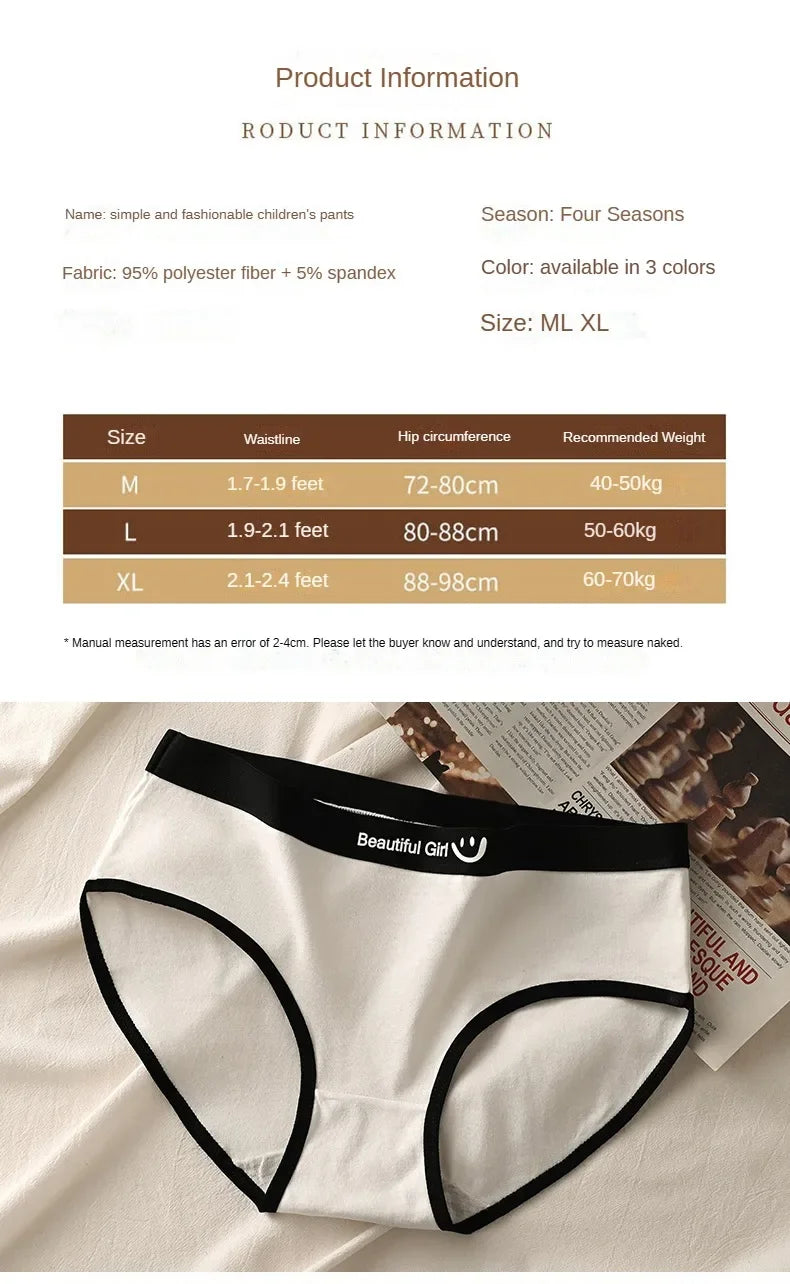 3 PCS/set Women's Cotton Soft