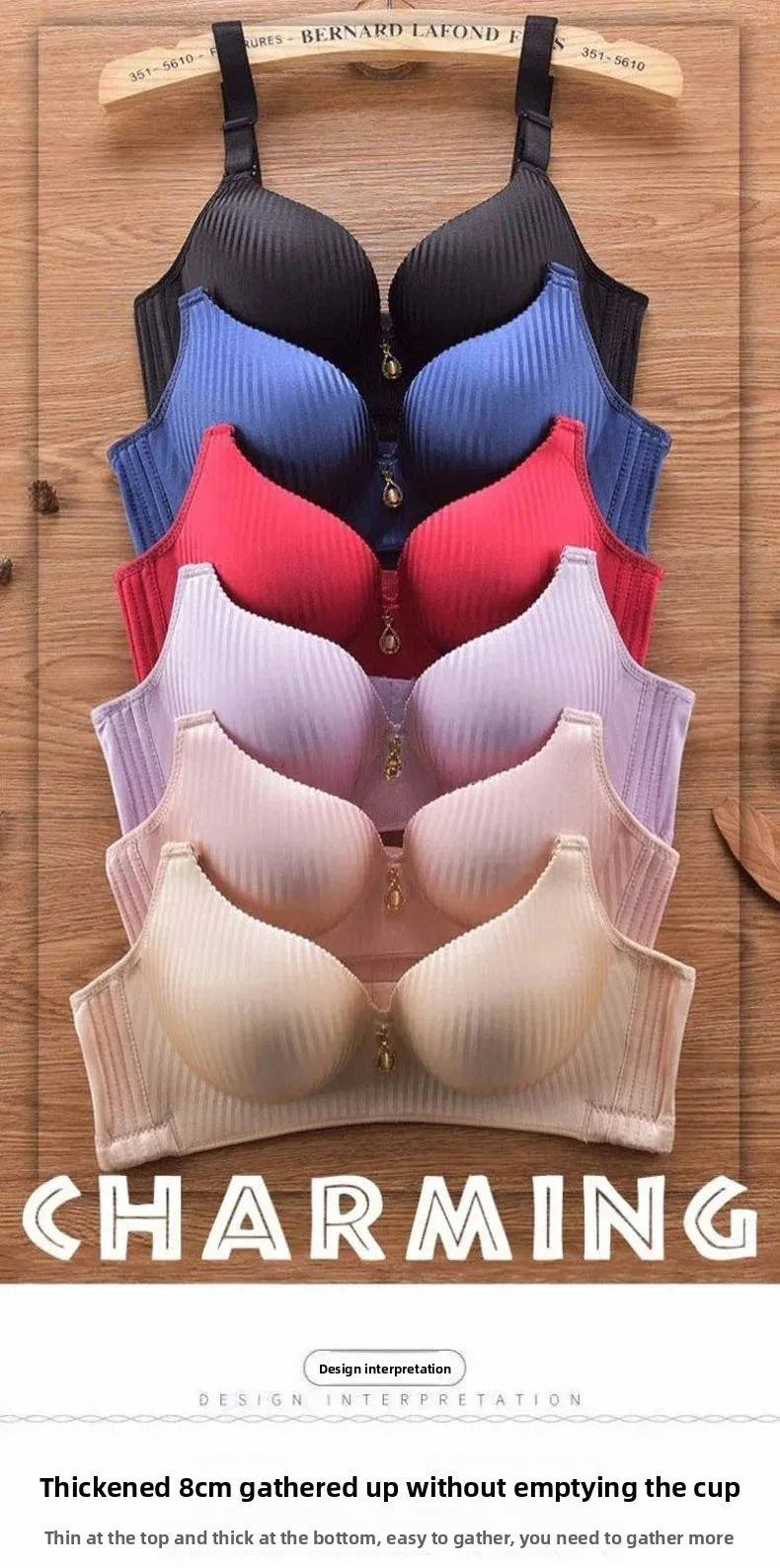Sexy Wireless Push Up Bra No