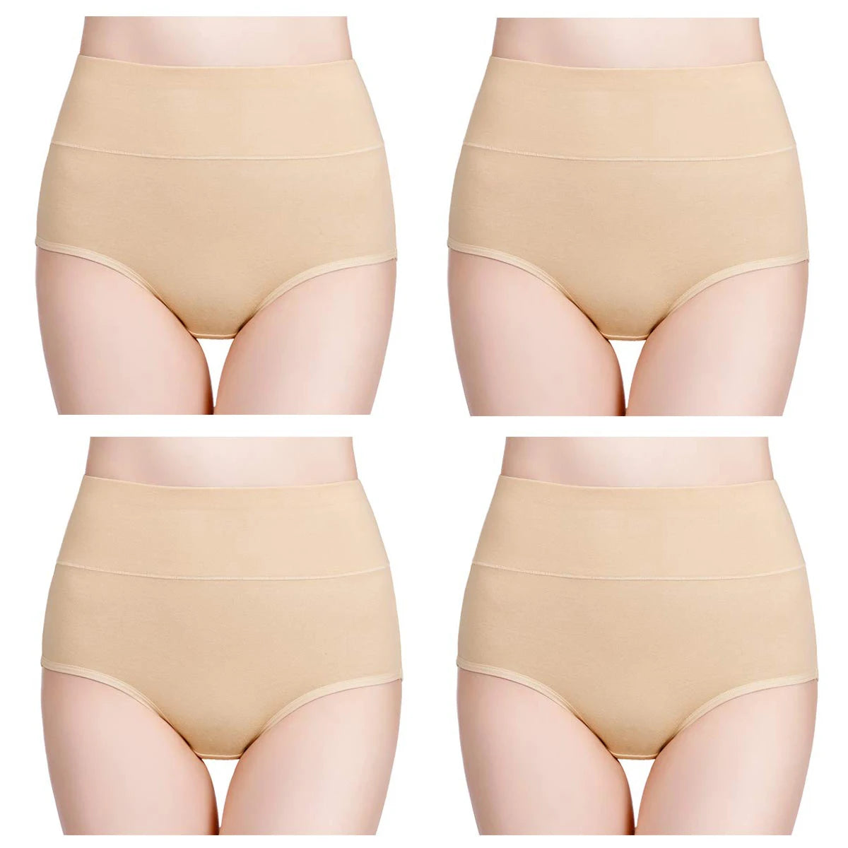 4Pcs High Waisted Underwear