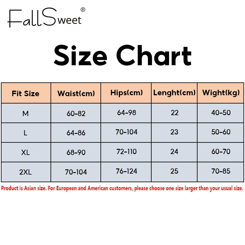 FalllSweet 4PCS Seamless