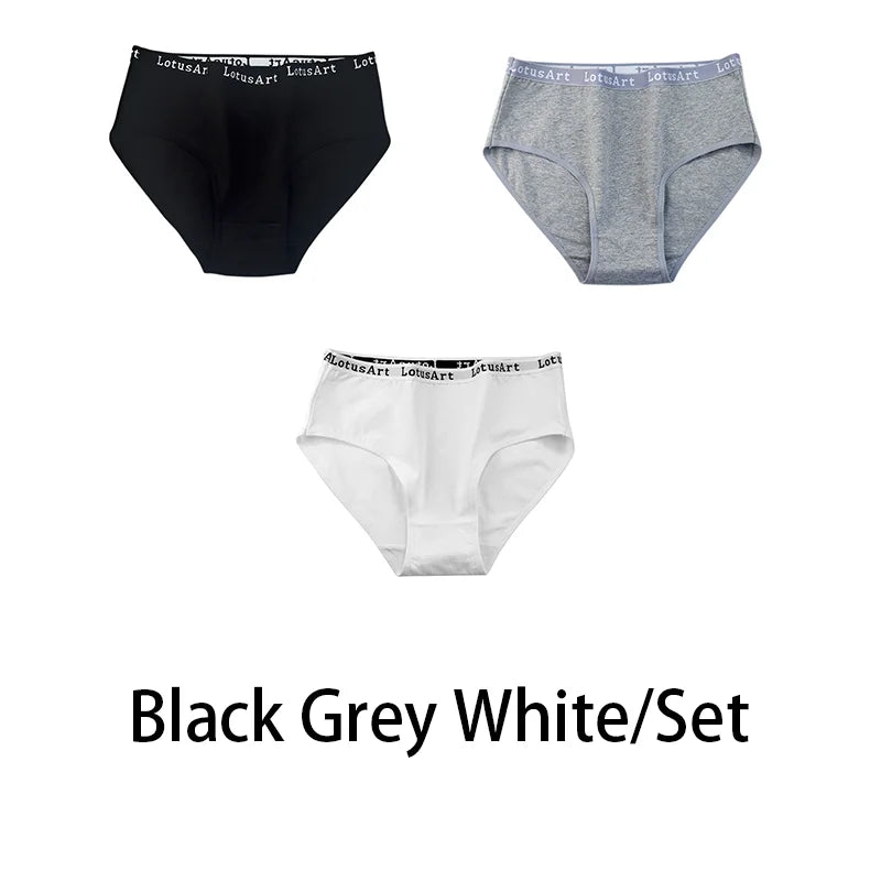 3PCS/Set Women Cotton Solid