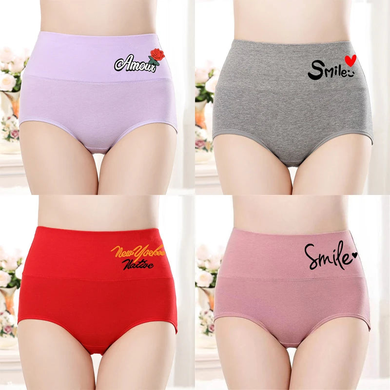 4PCS/set Plus Size Underwear