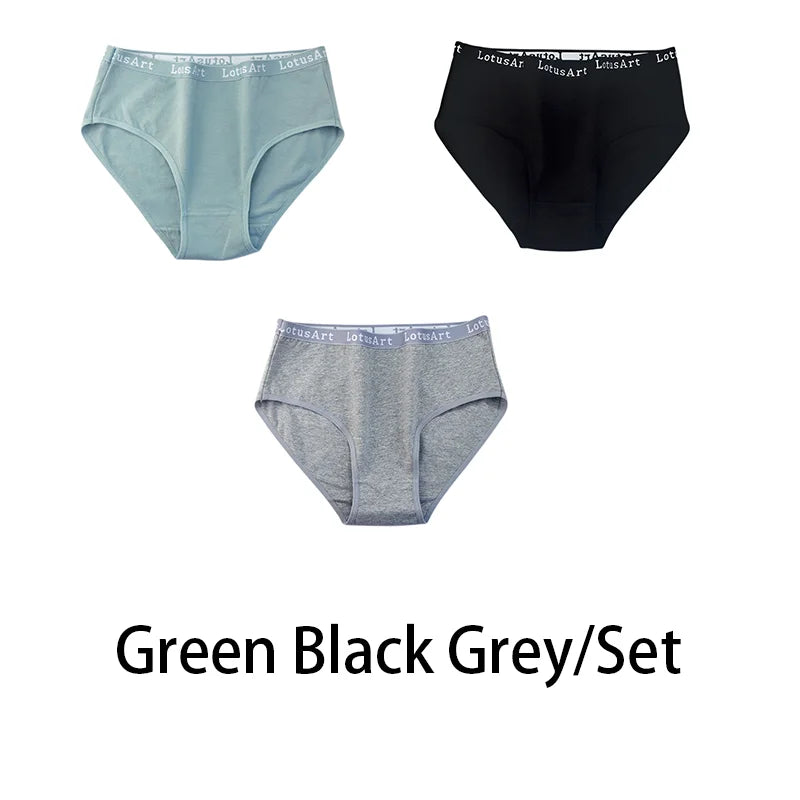 3PCS/Set Women Cotton Solid